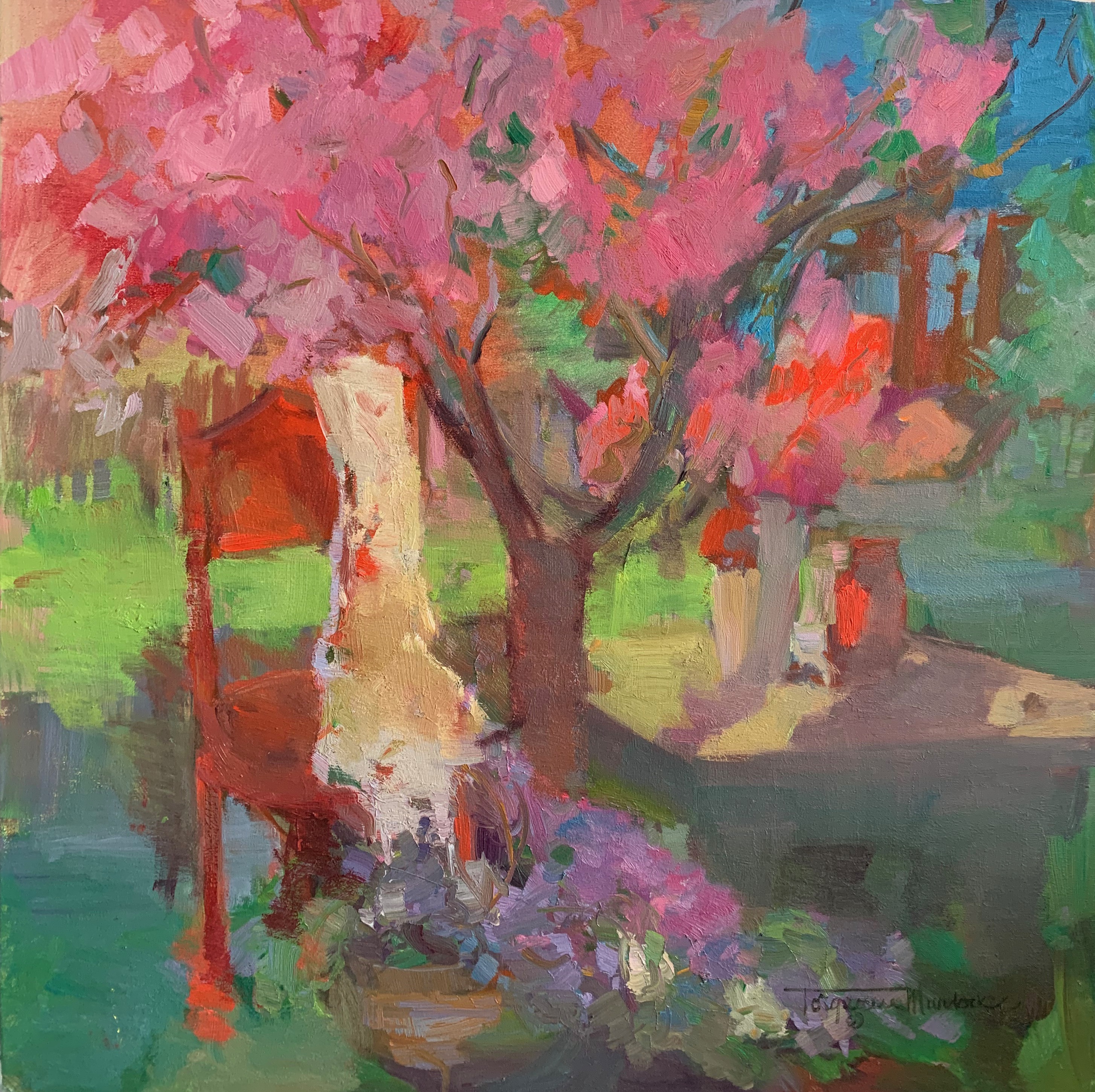 Smell the Blossoms 30 x 30